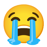 Google(Android) Loudly Crying Face Emoji