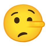 Google(Android) Lying Face Emoji