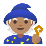 Google(Android) Mage: Medium Skin Tone Emoji