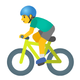 Google(Android) Man Biking Emoji