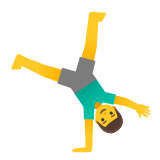 Google(Android) Man Cartwheeling Emoji