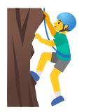 Google(Android) Man Climbing Emoji