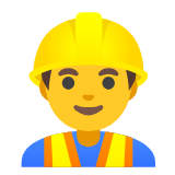 Google(Android) Man Construction Worker Emoji