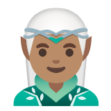 Google(Android) Man Elf: Medium Skin Tone Emoji