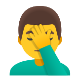 Google(Android) Man Facepalming Emoji