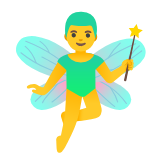 Google(Android) Man Fairy Emoji