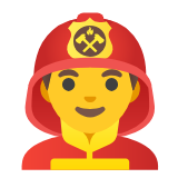 Google(Android) Man Firefighter Emoji