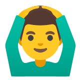 Google(Android) Man Gesturing Ok Emoji