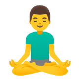 Google(Android) Man In Lotus Position Emoji