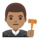 Google(Android) Man Judge: Medium Skin Tone Emoji