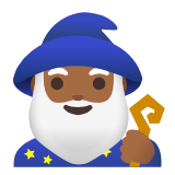 Google(Android) Man Mage: Medium-Dark Skin Tone Emoji