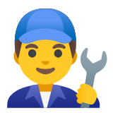 Google(Android) Man Mechanic Emoji