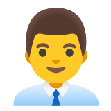 Google(Android) Man Office Worker Emoji