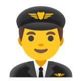 Google(Android) Man Pilot Emoji