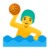 Google(Android) Man Playing Water Polo Emoji