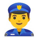 Google(Android) Man Police Officer Emoji