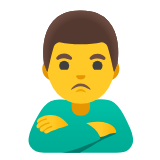 Google(Android) Man Pouting Emoji