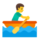 Google(Android) Man Rowing Boat Emoji