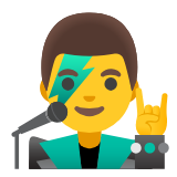 Google(Android) Man Singer Emoji