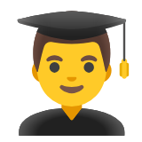 Google(Android) Man Student Emoji