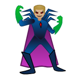 Google(Android) Man Supervillain: Medium-Light Skin Tone Emoji