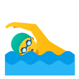 Google(Android) Man Swimming Emoji