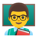 Google(Android) Man Teacher Emoji