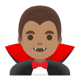 Google(Android) Man Vampire: Medium Skin Tone Emoji