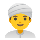 Google(Android) Man Wearing Turban Emoji