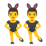 Google(Android) Men With Bunny Ears Emoji