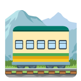 Google(Android) Mountain Railway Emoji