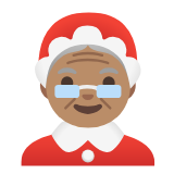 Google(Android) Mrs. Claus: Medium Skin Tone Emoji