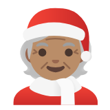 Google(Android) Mx Claus: Medium Skin Tone Emoji