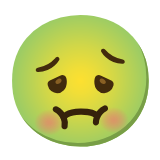 Google(Android) Nauseated Face Emoji