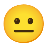 Google(Android) Neutral Face Emoji