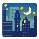 Google(Android) Night With Stars Emoji