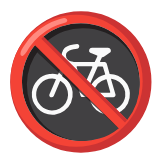 Google(Android) No Bicycles Emoji