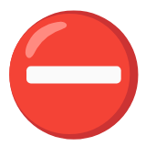 Google(Android) No Entry Emoji