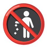 Google(Android) No Littering Emoji