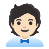 Google(Android) Office Worker: Light Skin Tone Emoji