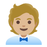 Google(Android) Office Worker: Medium-Light Skin Tone Emoji