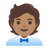 Google(Android) Office Worker: Medium Skin Tone Emoji