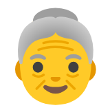 Google(Android) Old Woman Emoji