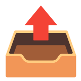 Google(Android) Outbox Tray Emoji