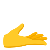 Google(Android) Palm Up Hand Emoji