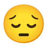 Google(Android) Pensive Face Emoji