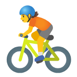 Google(Android) Person Biking Emoji