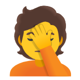 Google(Android) Person Facepalming Emoji