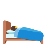 Google(Android) Person In Bed Emoji