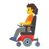 Google(Android) Person In Motorized Wheelchair Emoji